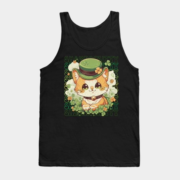 Shamrockitty Patrick's Day Design Tank Top by BrushedbyRain